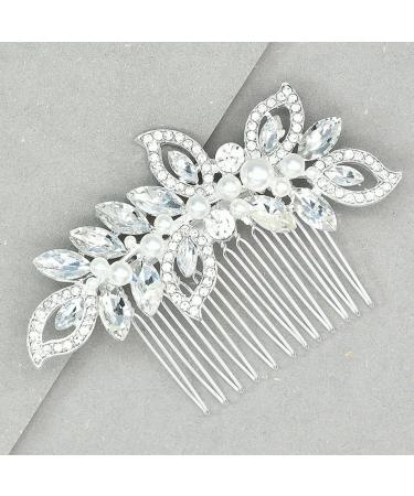 Beaupretty 1pc hair barrettes for women bridal hair barrette hair accessories for women wedding bride headpieces for wedding rhinestone hair accessories hair comb European and American Miss - Buy Online on GoSupps.com