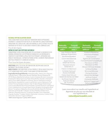 Naturally Serious After-Dark Natural Peptide Sleeping Cream | Anti-Aging Vegan Night Cream | Cruelty-Free Skincare for Global Shipping - Buy Online on GoSupps.com