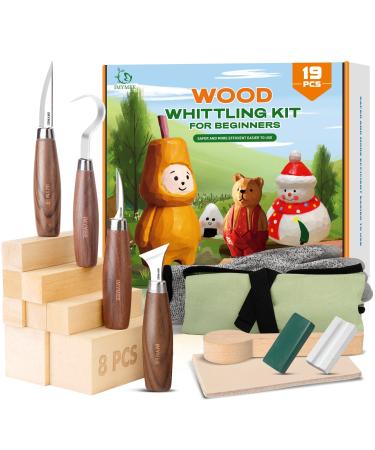 IMYMEE Wood Whittling Kit for Beginners-Complete Whittling Set with 4pcs Wood Carving Knives & 8pcs Basswood Wood Blocks-Perfect Wood Carving Kit Set-Includes Wood Carving Tools for Adults and Kids - Buy Online on GoSupps.com