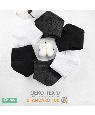 Falary Sports Socks - Breathable Thermal Hiking & Tennis Socks for Men & Women | 6 Pairs (39-42 43-46) - Padded Cotton Running & Trekking Socks - Buy Online on GoSupps.com
