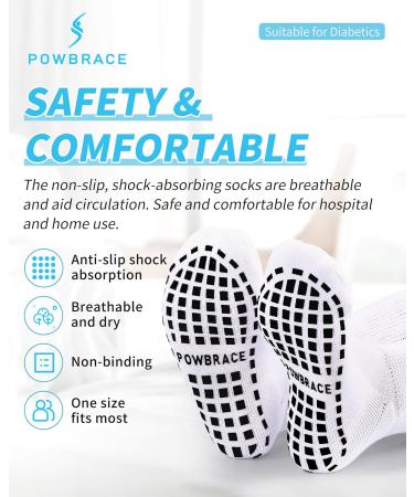2 Pairs Super Width Diabetic Socks for Swollen Feet | Non-Slip Hospital & Bariatric Socks | One Size Tall Plus Size Comfort - Buy Online on GoSupps.com
