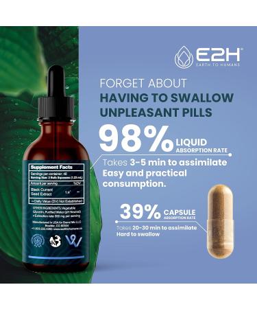 E2H Natural Black Currant Extract Cold Pressed Black Currant Seed - Immune System Health - Fast Absorbing Liquid (2 Bottles) 2 Fl Oz (Pack of 2) - Buy Online on GoSupps.com