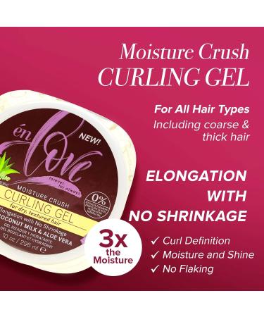 Moisture Crush Curling Gel with Coconut Milk & Aloe Vera | Non-Flaking Alcohol-Free | Defines Curls Coils & Waves | Deep Hydration for Curly & Wavy Hair - Buy Online on GoSupps.com