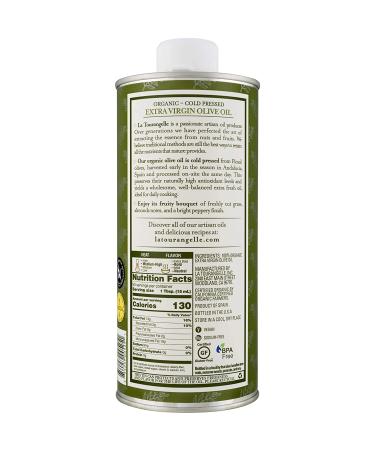 La Tourangelle Organic Extra Virgin Olive Oil Bundle - 25.4 Fl Oz & 5 Fl Oz Spray, Cold-Pressed, Artisanal, All-Natural for Cooking & Dressing - Buy Online on GoSupps.com