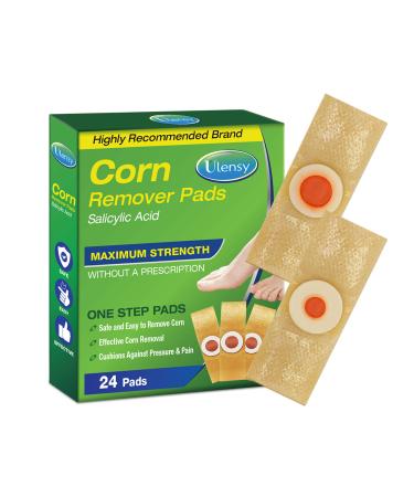 Corn Removers for Feet, 24 Pack, 2 Size Corn Removers for Toe, Foot Corn-Toe Corn-Callus Removal, Corn Remover Feet, 12 Large Size and 12 Small Size Foot Corn Removers, Toes Corn Removal, 24 Pack 24 Count (Pack of 1)