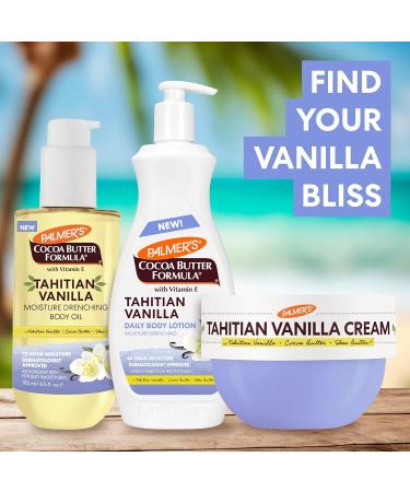 Palmer's Cocoa Butter Formula Body Oil Moisture Drenching Tahitian Vanilla 6.5 Oz 72Hr Hydration with Shea Butter & Vitamin E for Softer Skin Protects & Soothes Dryness Dermatologist Approved - Buy Online on GoSupps.com