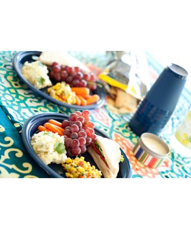 Preserve On the Go Large Plates Set of 8 - Midnight Blue | Durable & Stylish Dining Essentials - Buy Online on GoSupps.com