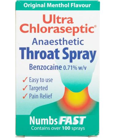 6-Pack Ultra Chloraseptic Throat Spray Menthol 15ml - Fast Relief for Sore Throats - Buy Online on GoSupps.com