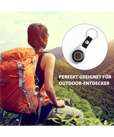 Portable Vintage Waterproof Pocket Compass | Mini Key Trailer Navigation Tool for Outdoor Adventures - Buy Online on GoSupps.com