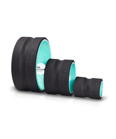 Chirp Wheel Foam Roller - Targeted Muscle Roller for Deep Tissue Massage, Back Stretcher with Foam Padding Blue 3 Pack