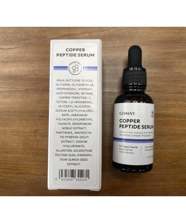 Luxury Copper Peptide Serum | Collagen Booster & Skin Renewal Formula - 1 Fl.Oz | International Shipping Available - Buy Online on GoSupps.com
