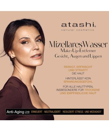 Atashi Anti-Aging Micelle Water 250ml | 100% Natural Cleansing Soothing & Moisturizing with Lemon & Vitamin C | Shop Internationally - Buy Online on GoSupps.com
