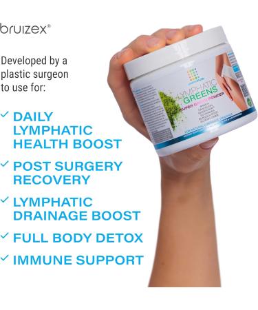 Lymphatic Greens Superfood Powder | Vegan Supplement for Lymphatic Health Post-Surgery Recovery & Detox | 8 OZ - Buy Online on GoSupps.com