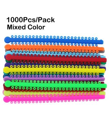 2000 Multicolored Braces Rubber Orthodontic Ligature Ties - Elastic Bands for Braces - Buy Online on GoSupps.com