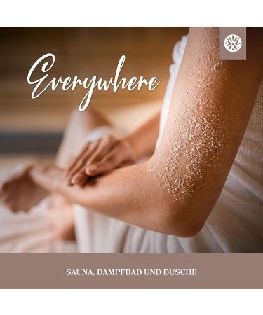 LoWell 500g Sea Salt Body Scrub with Jojoba Oil Nourishing Coconut Shower & Sauna Exfoliator for Glowing Skin - Buy Online on GoSupps.com