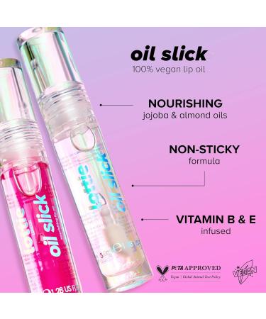 Buy Oil Slick Watermelon Sugar Lip Oil - Nourishing Hydrating Non-Sticky Finish | Vitamin E & Almond Oil - Buy Online on GoSupps.com