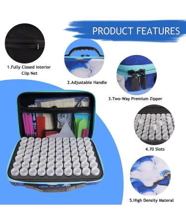 AYIYUN 70 Slots Diamond Painting Storage Containers - DIY Art Craft Organizer Box for Jewelry Beads and Rhinestones - Violets - Buy Online on GoSupps.com