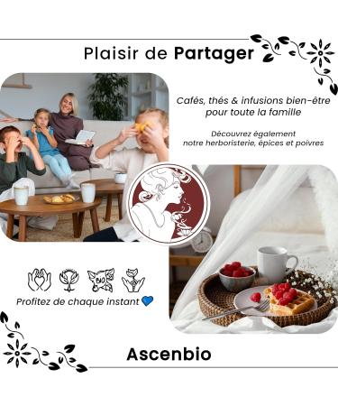 Ascenbio 100% Arabica ORGANIC coffee beans 1 KG INTENSE and aromatic Specialty coffee from France Biodegradable packaging - Buy Online on GoSupps.com