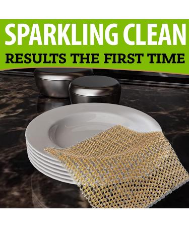 Heavy Duty Non Scratch Scouring Pads and Pot Scrubbers - Durable Mesh Dish Cloth - Odor-Free Pan Cleaner - Korea Made 2PCs - Buy Online on GoSupps.com