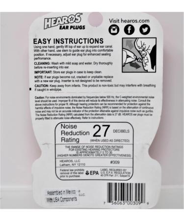 Hearos Rock N Roll Ear Filters - 2 Pack - Buy Online on GoSupps.com