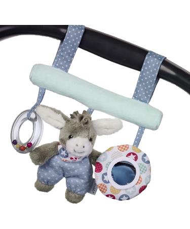 Sterntaler 6602000 Donkey Emmi Hanging Toy with Velcro Fastener - Rattles for Babies | Cute Colors Ideal from Birth | Shop Internationally - Buy Online on GoSupps.com