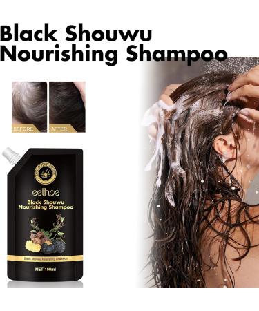  Utapossin Polygonum Multiflorum Shampoo 2 Pack Black Shampoo for Hair Growth Shampoo Anti Hair Loss Reduction Excessive Hair Loss Stimulation - Buy Online on GoSupps.com