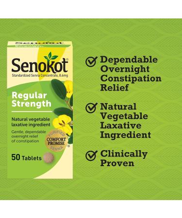 Senokot Regular Strength 50 Count Tablets and Colace Clear Stool Softener 28 Count Capsules Constipation Relief Bundle - Buy Online on GoSupps.com