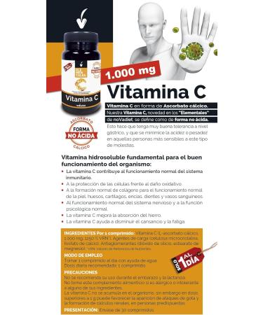 novadiet Administer Vitamin C 1000mg 30 Comp - Buy Online on GoSupps.com