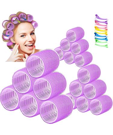 Jumbo Hair Rollers, Self Grip Hair Curlers for Long Hair, 28Pcs Large Hair Roller Sets with Colored Clips, No heat Salon Hairdressing Curlers Rollers for Women (3 Size) - Buy Online on GoSupps.com