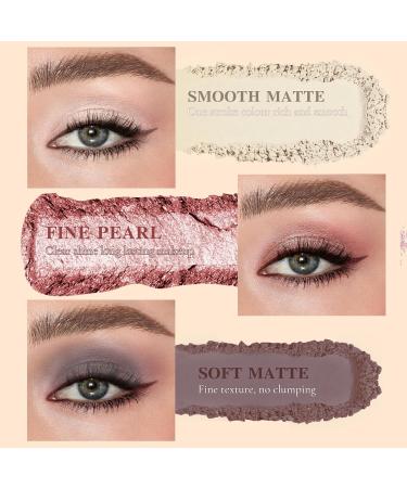 Mini Eyeshadow Palette Trio - Matte & Shimmer Neutral Eyeshadow for Women | Long-Lasting Ultra-Blendable Pink Shades - Travel-Friendly Makeup - Buy Online on GoSupps.com