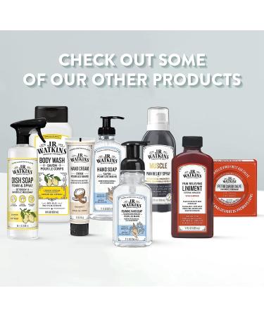 J.R. Watkins Rosewater Foaming Hand Soap 9 fl oz 3 Pack - All Natural, Alcohol-Free, Cruelty-Free, Moisturizing Foam Hand Wash - Made in USA - Buy Online on GoSupps.com