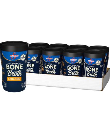 Swanson Sipping Bone Broth Chicken Bone Broth 10.75 Ounce Sipping Cup Pack of 8 Chicken Bone Broth 10.75 Ounce (Pack of 8)