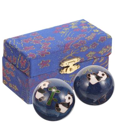 Frcolor 2st fitness handball fitness devices fitness devices portable handballs Hand massage balls massage balls for the hands massage hand bales outside brocade box relaxation ball panda