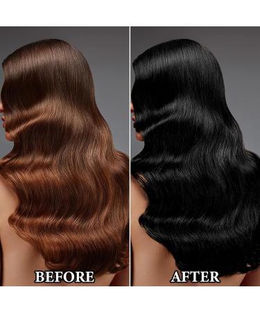 Instant Black Hair Dye Shampoo - 3 in 1 Color & Care for Gray Hair | Moisturizing & Long Lasting Repair - 100ml for Men & Women - Buy Online on GoSupps.com