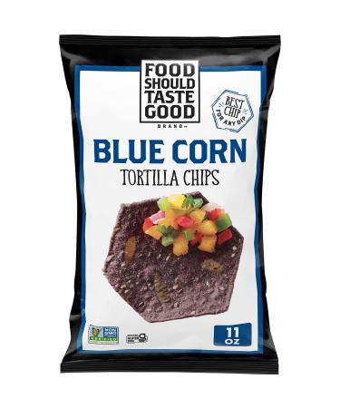 Food Should Taste Good Tortilla Chips, Blue Corn, Gluten Free, 11 oz