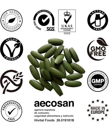 Spirulina and Chlorella ORGANIC 3000 mg. 240 vegan tablets for almost 3 months. Natural organic algae proteins to detoxify the body and increase energy and defenses. - Buy Online on GoSupps.com