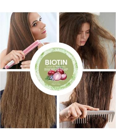  G n rique Onion Biotin Shampoo Bar - 65g Onion Rosemary Shampoo Soap Nourishing Purifying Onion Biotin Shampoos Soap For Hair Growth Moisturizing Onion Shampoo Rosemary Hair Soaps Barr - Buy Online on GoSupps.com