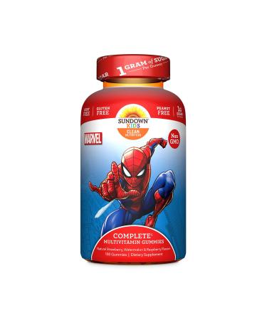 Sundown Kids Marvel Spider-Man Multivitamin Gummies, Vitamins A, C, D, E , Gluten-Free, Dairy-Free, Peanut-Free, 180 Count