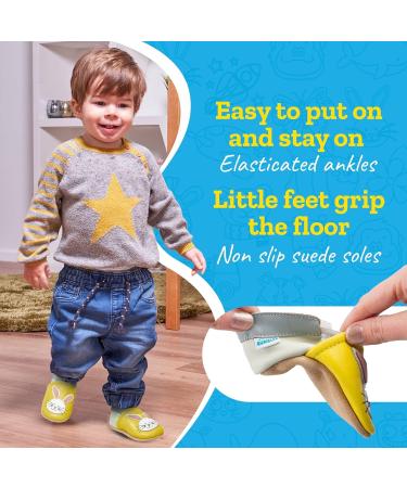 Soft Sole Leather Toddler Shoes for Baby Girl and Boy | Baby Walking Shoes 2-3 Years | Bunny Design - Buy Online on GoSupps.com
