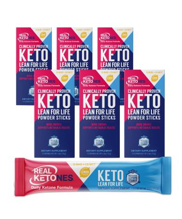 Real Ketones Prime D - Exogenous Keto D BHB + MCT + Electrolytes Drink Mix Supplement Powder, 60 Packets, Lemon Twist, for Rapid Ketosis (60 Servings)