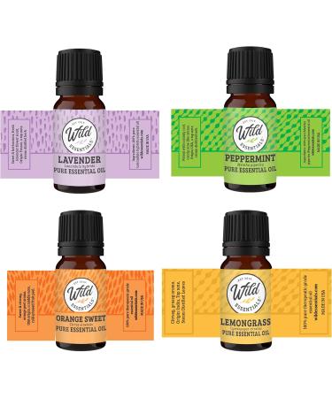 Wild Essentials I Believe In You Car Vent Essential Oil Diffuser Kit | Lavender Lemongrass Peppermint & Orange | Aromatherapy Gift Set with 8 Refill Pads - Buy Online on GoSupps.com