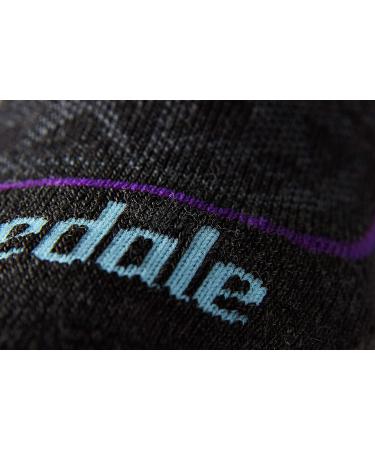 Bridgedale Women's Midweight Ski Socks - Merino Endurance | Graphite/Purple | Size Large - Buy Online on GoSupps.com