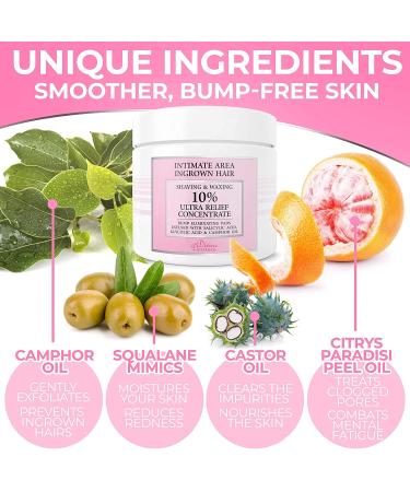 Divine Derriere Ingrown Hair Treatment Pads - Razor Bump Stopper & After Shave Solution for Men and Women - Buy Online on GoSupps.com