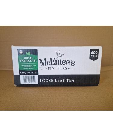  McEntee's Tea McEntee's Irish Breakfast Tea - Catering 1.35 kg - 600 cups - AWARD-WINNING AND BLENDED IN IRELAND. STRONG & CITRUS. A traditional Irish blend of loose-leaf Ceylon and Assam teas. - Buy Online on GoSupps.com
