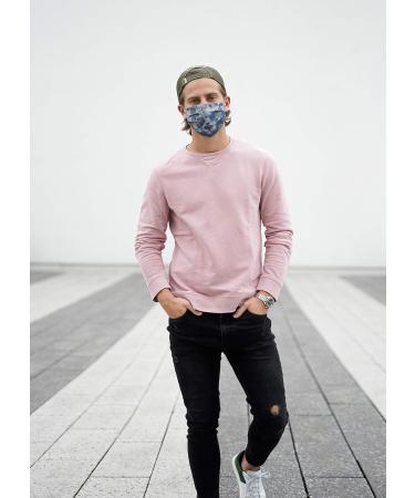 Buy CODELLO Women's Face Mask - Tinted Camouflage Cotton Mouth & Nose Mask for Men - Turquoise - International Shipping Available - Buy Online on GoSupps.com