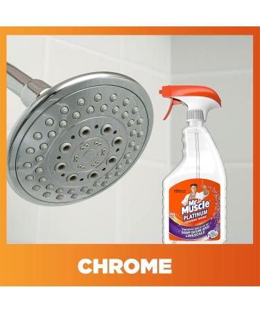 Mr Muscle Platinum Shower Shine Spray 750ml - Fast-Acting & Effective Cleaning | Pack of 1 - Buy Online on GoSupps.com