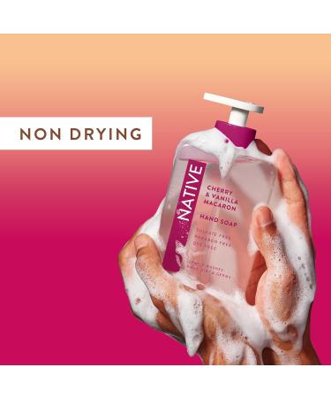 Native Liquid Hand Soap Cherry & Vanilla Macaron Sulfate & Paraben Free Naturally Derived Ingredients 13 oz - Buy Online on GoSupps.com