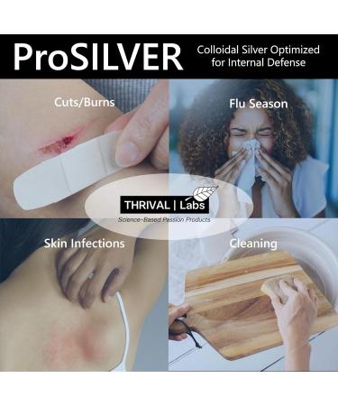 ProSILVER Black Label Pure Colloidal Silver Liquid 30 PPM Maximum Strength for Immune Support Bioactive Vegan Gluten Free GMO Free (16oz Glass Bottle) 16 Fl Oz (Pack of 1) - Buy Online on GoSupps.com