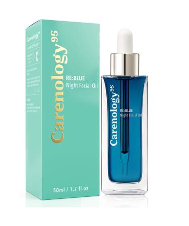 100% Pure Blue Tansy Korean Skincare Carenology Essential Facial Oil Overnight facial Repair for Acne Spot and Scar Treatment Non-Greasy Dermatologist Recommended for All Skin Types
