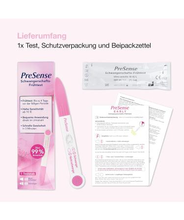 Presense Fast & Reliable Pregnancy Test - Simple Urine Test for Accurate Results - 1 Pack - Buy Online on GoSupps.com